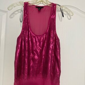 Pink Sequin Women's Top